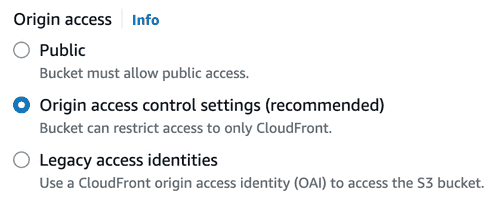 CloudFront Create Distribute